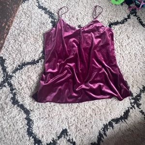 Velvet Maroon tank top